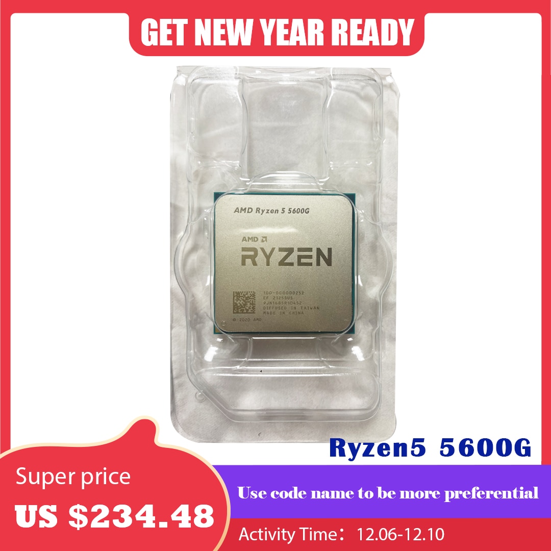 AMD Ryzen 5 5600G R5 5600G 3.9GHz 6 ھ 12  65W..